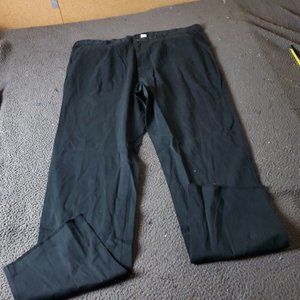 KingSize  Pants Big Tall Mens Size 48 38L Black Cotton Chino Khaki
